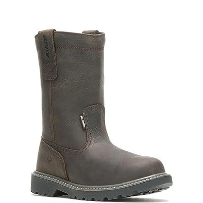 WOLVERINE MEN'S FLOORHAND 10 '' WATERPROOF STEEL TOE WELLINGTON SHOE, Size 9 XW