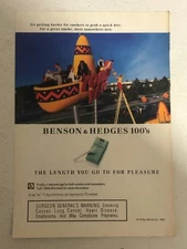 1995 Benson And Hedges Cigarettes Vintage Print Ad pa50