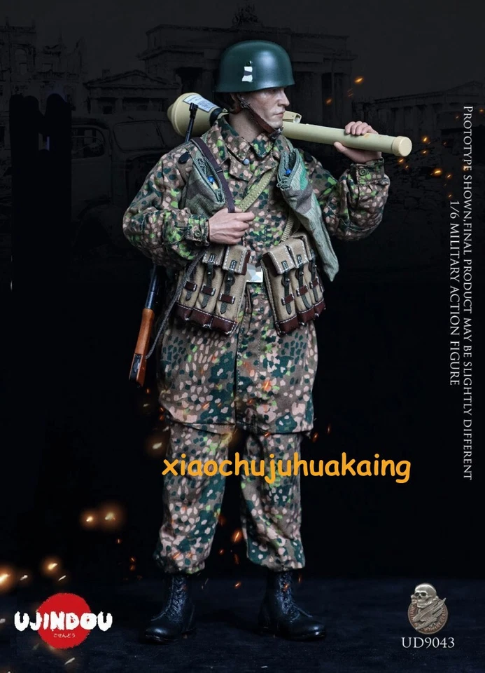 Figura de acción modelo UJINDOU UD9043 Batallón Alemán de Paracaidistas 600 1945 1/6 Foto 2 de 4