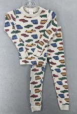 Hanna Andersson Pajamas Boys Size 8 Cars Hotwheels 2 Piece Set Cotton Snug Fit