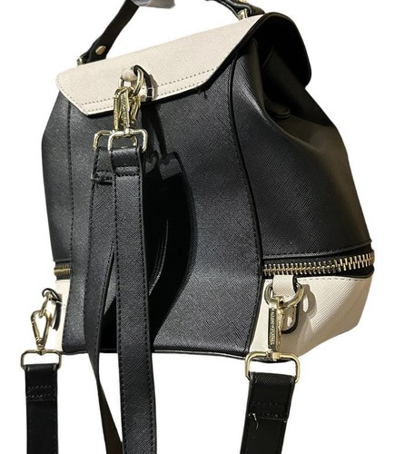 Steve Madden Two Tone Small Backpack w/Gold Hardware - Picture 6 of 10