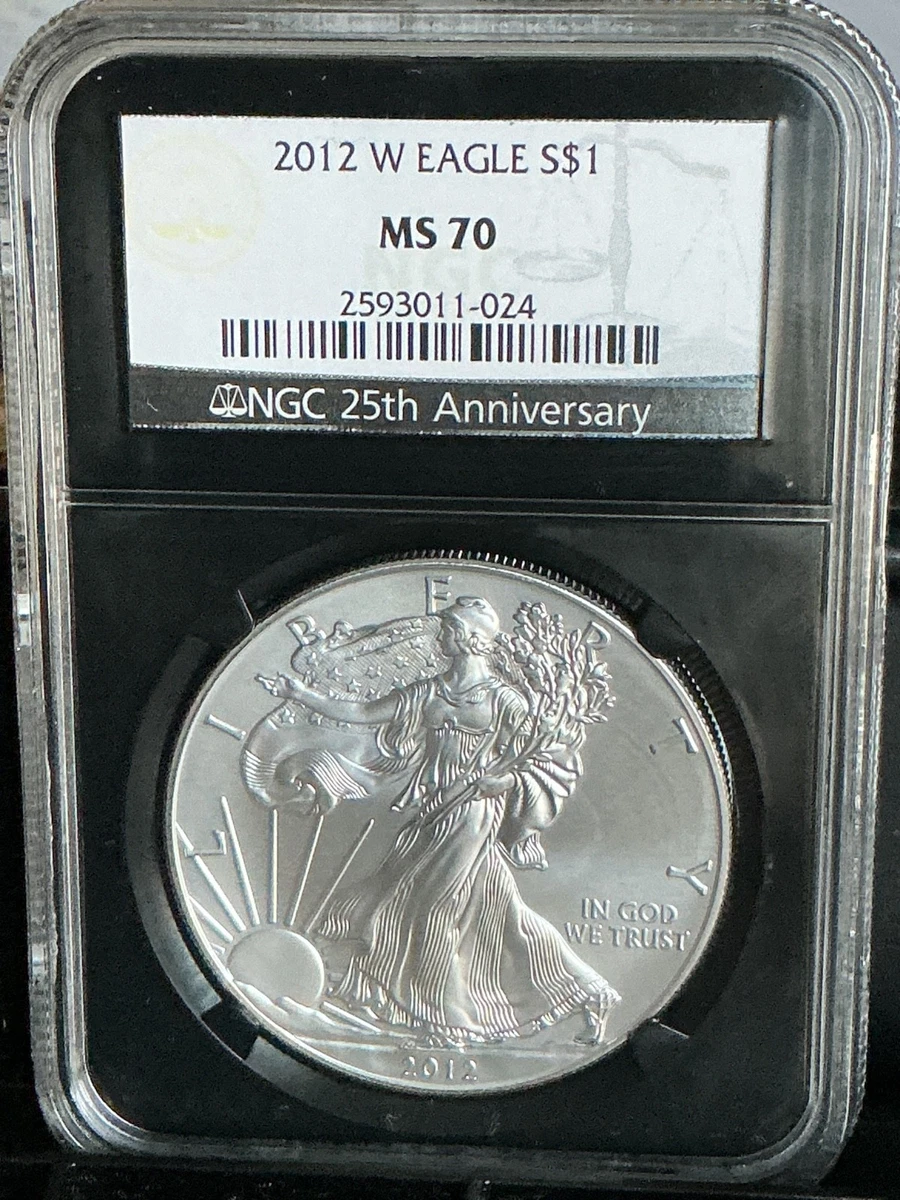 American Eagle MS 70 Graded 2012 Silver Bullion Coins for sale | eBay