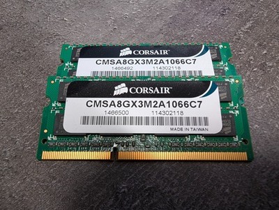 Corsair Mac Memory 8 GB (2x4GB) DDR3 SO-DIMM PC3-8500S CMSA8GX3M2A1066C7 Kit