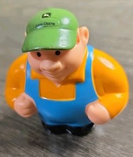 Tomy John Deere Animal Sounds Hayride Farmer Tractor Figure- Great Condition