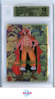 GOL.D.ROGER GOLD MANGA ART SEC 2024 ONE PIECE EMPEROR ITNW JP OP09118 BGS 10.0