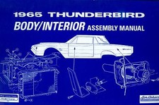 1965 FORD  THUNDERBIRD BODY/INTERIOR  ASSEMBLY MANUAL
