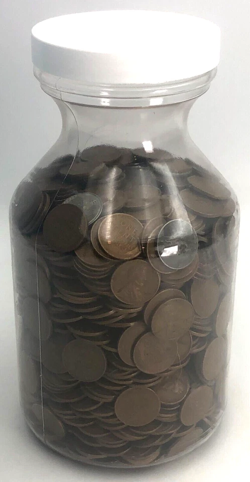 ¡7 a 8 libras! Centavo de trigo Lincoln centavo a granel moneda mixta ¡LOTE SIN BUSCAR! Foto 2 de 4