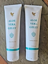 2 Pack - Forever Living Aloe Vera Gelly for All Skin Types  4 Fl. Oz