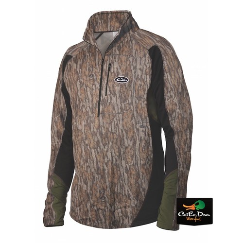 DRAKE WATERFOWL SYSTEMS TRI-TECH CAMO BASE LAYER TOP QUARTER ZIP SHIRT - Picture 4 of 5