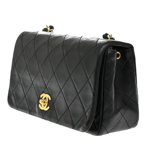 CHANEL Mini Matelasse Full Flap Chain Shoulder Bag Leather BK Vintage 654RF285 - Picture 2 of 19
