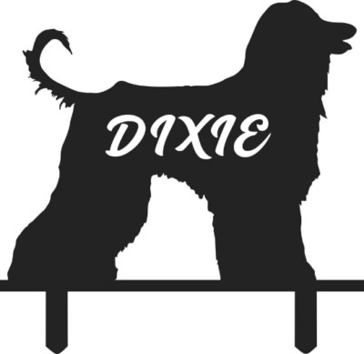 Personalisierter Afghanischer Hund Metall Haustier Hundeliebhaber individuelles Garten Gedenkgeschenk