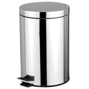 Stainless Steel 5 Liter Foot Pedal Kitchen Office Waste Bin Garbage Image Is Loading Stainless Steel 5 Liter Foot Pedal Kitchen Office