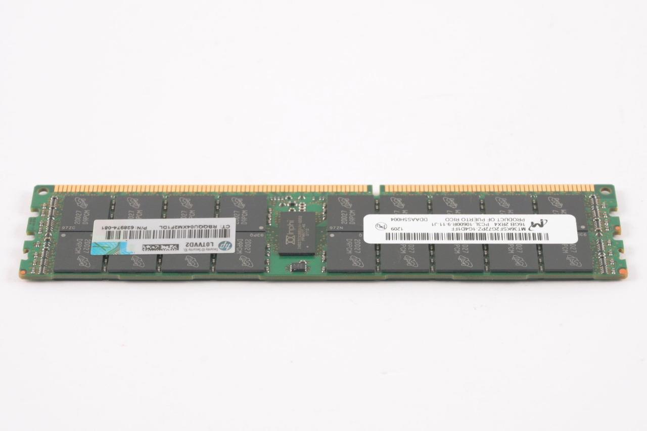 Mémoire Serveur Micron 32GB (2x16GB) DDR3-1333 ECC RDIMM - Réf. MT36KSF2G72PZ-1G4E1HG
