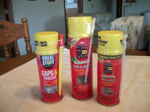 NEW - GREAT STUFF--3 CANS GAP & CRACK INSULATING FOAM SEALANT!        (3)