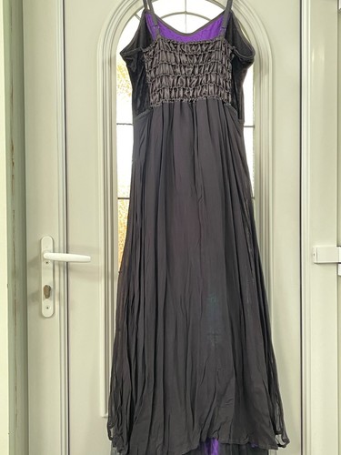 BRANDNEU DARK STAR LILA HIPPIE BOHO FESTIVAL MAXIKLEID GRÖSSE L (14-16) - Bild 8 von 11