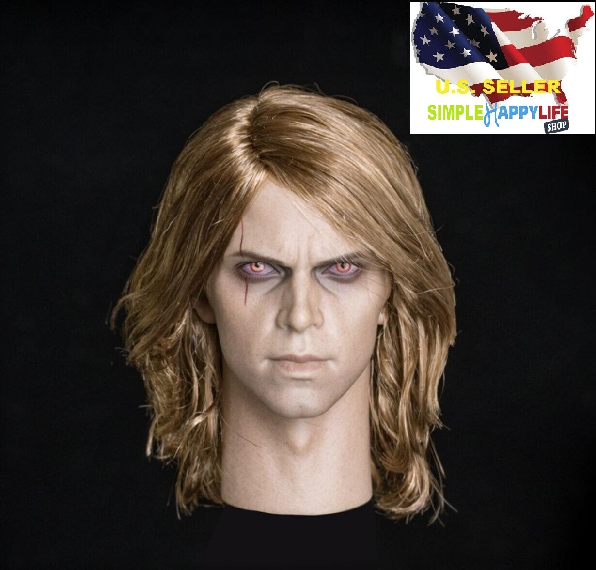 1/6 Enchanted Anakin Skywalker Root Hair male head for 12" figure hot toys  ❶USA❶ | eBay