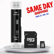 Type-C/USB OTG Card Reader Micro 32GB Card with SD Adapter with Adapter Camera