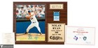 Hof Nolan Ryan Signed Photo Plaque- 300th Win Ticket Stub - Score Board Coa