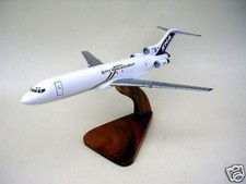 B-727 Kitty Hawk Boeing 727 Airplane Mahogany Dried Wood Model Large New