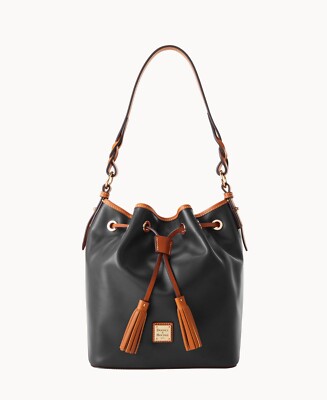 NEW DOONEY BOURKE WEXFORD TASHA LEATHER DRAWSTRING SHOULDER BAG