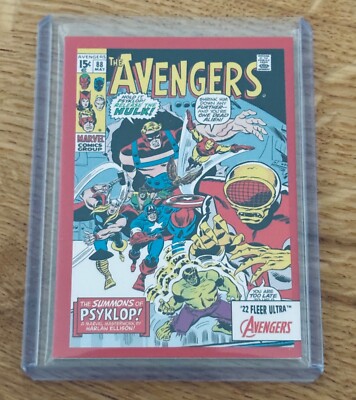Marvel Card Comic Cover A-88 81/88 Fleer Ultra Avengers 2022 NM MINT
