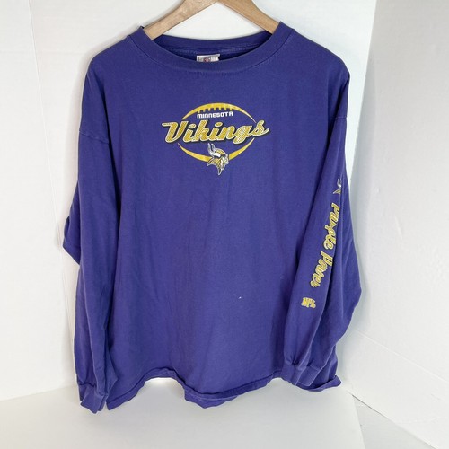 Vintage Minnesota Vikings Langarmshirt XL, lila sehr guter Zustand Imagewear Langarm