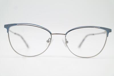 Lunettes FIELMANN OU 25 Bleu Argent Ovale Monture Lunettes Neuf