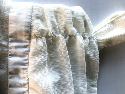 BCX Girls Sleeveless Off White Party Special Occasion Dress White Trim Sz 8 EUC - Picture 9 of 11