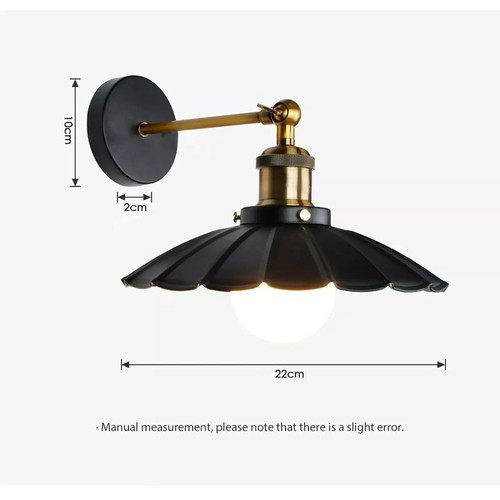 Retro Wandlampe Vintage Wandleuchte Innen Wandlampe E27 Wandspot Design Modern - Bild 4 von 26
