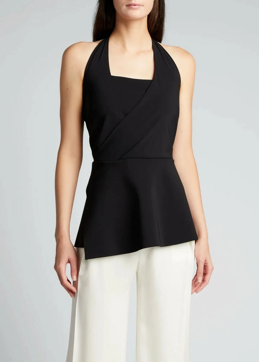 NWT CHIARA BONI LA PETITE ROBE Jenin Dressy Peplum Halter Top