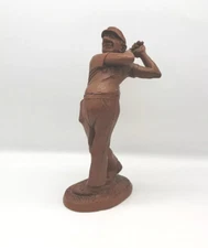 1993 Wetherbee Red Mill Mfg. Hand Carved 11” Golf Figure - Ping