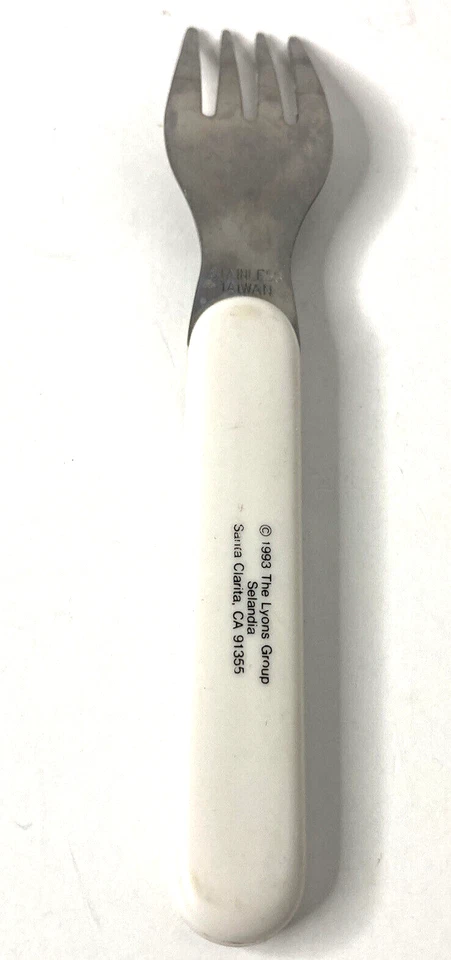 Рождественская детская вилка Barney 1993 The lyons Group - Изображение 2 из 2