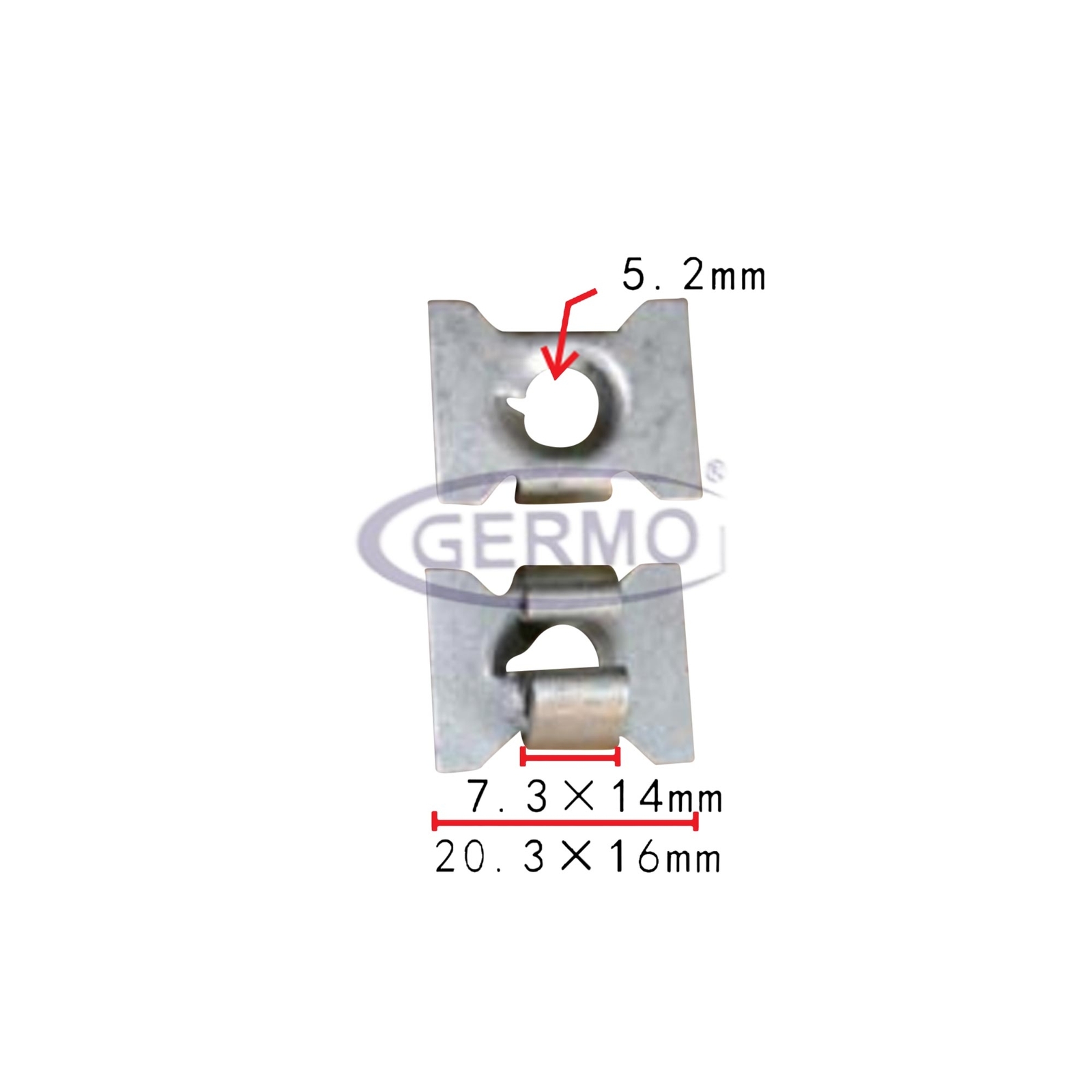 5 x N10305502 Befestigungs-Clip Federmutter Kotflügel für Audi VW 