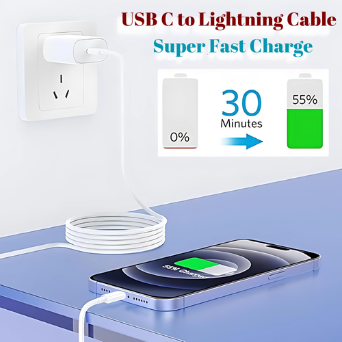 20W USB-C PD Charger Adapter | Fast Charging Cable for Mobiles & USB-C Devices - Picture 46 of 78