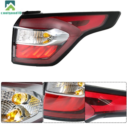 Pair Tail Lights For 2017-2019 Ford Escape Kuga Outer Lamps L+R Halogen Red Rear - Bild 7 von 12