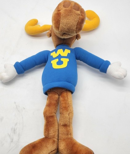 Adventures of Rocky and Bullwinkle Wossamotta University Bullwinkle Plush 1997 - Picture 2 of 6
