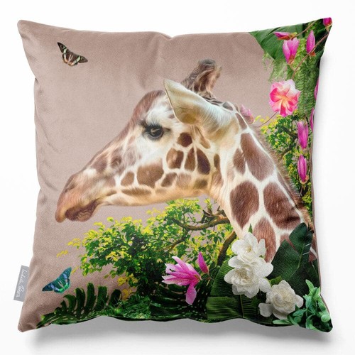 Luxury Designer Eco-Velvet Filled Cushion Sofa Jungle Giraffe Many Colour Size - Picture 32 of 52