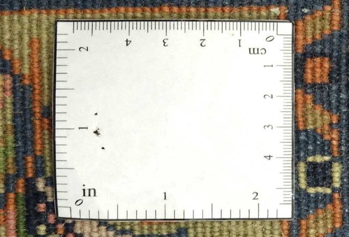 Sarough Teppich 80x300 Handgeknüpft Läufer Ockergrün Floral Wolle Kurzflor Rug - 第 8/8 張圖片