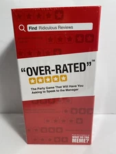 New Over-Rated Party Game By The Creators Of What Do You Meme - New in Box