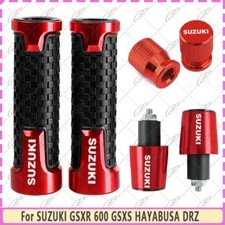 For SUZUKI GSXR 600 1000 GSXS HAYABUSA DRZ CNC Grip Handlebar Grip End Plug Set