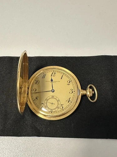 Patek Philippe & Co Geneve 18 Karat Gold Taschenuhr ca. ab 1900 graviert 