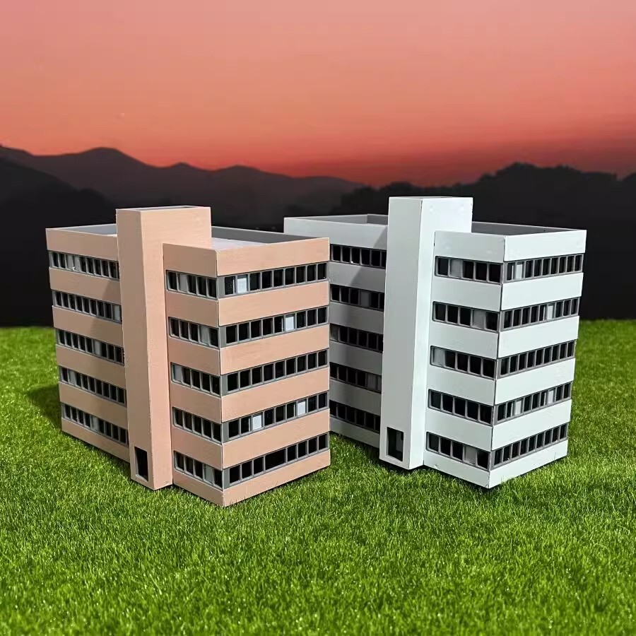 1/160 N Scale Residence Halls Building Model Railroads A1 A2 Modern
