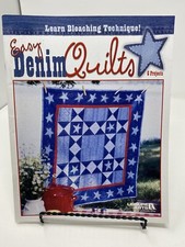 Leisure Arts 3800 Easy Denim Quilts 6 Projects Pattern Template Design New