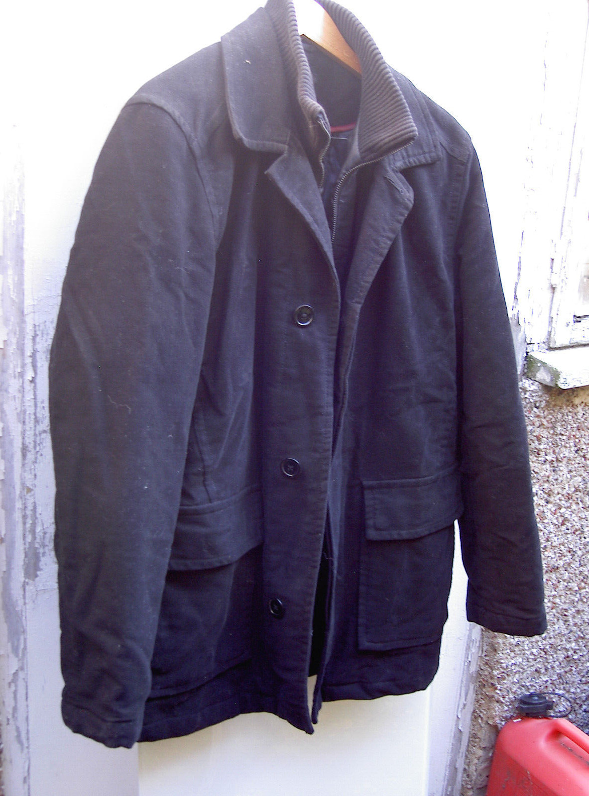 WARM PADDED WINTER JACKET BLACK MEDIUM QUILTED LI… - image 1