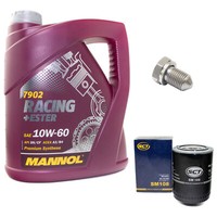 MotoröL ÖLfilter SM108 10W60 4Liter + ÖLablassschraube FüR Audi A4 Skoda VW