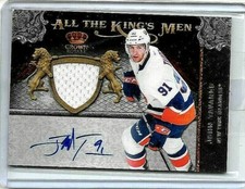JOHN TAVARES '11 CROWN ROYALE ALL THE KINGS MEN JERSEY& CERTIFIED AUTOGRAPH#100 