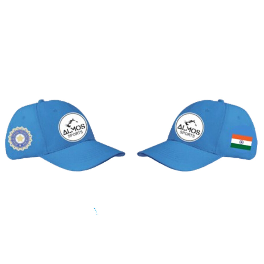Almos Cricket Team Official Indian Blue Cap T20 World Cup 2024 USA | eBay