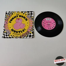 the funky worm hustle 7" vinyl record very good condition