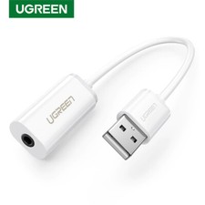 Image of Ugreen Sound Card Adapter TRRS USB to 3.5mm Audio Stereo Aux External Converter