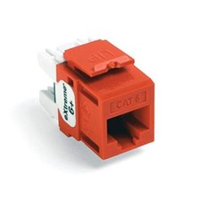 Leviton 61110-RO6 eXtreme 6 QuickPort Connector, CAT 6, Orange